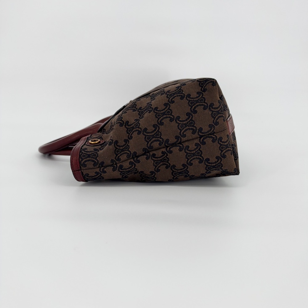 Celine Triomphe Small Tote Brown Monogram Canvas Vintage Luxury Old Money Fall - Picture 9 of 16